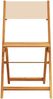 vidaXL Gartenstühle 8 Stk. Klappbar Beige Stoff und Massivholz 3214621 Bild 4