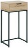 HTI-Living Beistelltisch Konsolentisch Cedrik 40 cm mit Schublade Artisaneiche-Schwarz (Stück, 1-St, 1 Konsolentisch) Bild 3