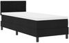 vidaXL Boxspringbett mit Kopfteil Schwarz 80 x 200 cm Stoff 3338722 Bild 4