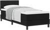vidaXL Boxspringbett mit Kopfteil Schwarz 80 x 200 cm Stoff 3338722 Bild 2
