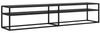 vidaXL TV-Schrank Schwarz 200x40x40,5 cm Hartglas 331727 Bild 2