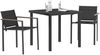 vidaXL Gartenmöbel Set 3 pcs Schwarz und Anthrazit 80 x 80 x 73 cm 3422885 Bild 3