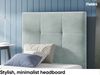 MEBLINI Kinderbett mit Bettkasten MINO 2 100x200 Links – H3/Blaugrau Samt Gepolstert Einzelbett mit Matratze - Polsterbett mit Stauraum - Bett mit Kopfteil – Stauraumbett Bild 3