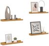 vidaXL Wandregal mit Regal 4 pcs Beige 60 x 9 x 3 cm Holzwerkstoff 42020037 Bild 3