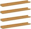 vidaXL Wandregal mit Regal 4 pcs Beige 60 x 9 x 3 cm Holzwerkstoff 42020037 Bild 2