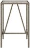 vidaXL Garten-Bartisch Grau 70x70x110 cm Poly Rattan 368695 Bild 5