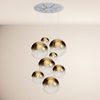 s.luce Orb Galerielampe 8-flammig Modular Gold Verlauf, Weiß Bild 1