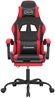 vidaXL Gaming-Stuhl mit Fußstütze Schwarz und Rot Kunstleder [3143879] Bild 3