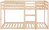 vidaXL Etagenbett ohne Matratze 90x190 cm Massivholz Kiefer 3206507 Bild 5