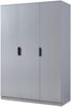 Kleiderschrank Eiselfing 176x120x52 cm 4 Fächer Grau [en. casa] Bild 3