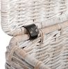 Rattan Truhe RESSY White Wash ca. 70cm Couchtisch Wohnzimmertisch Handarbeit Kiste Bild 4