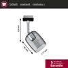 Paulmann 96967 URail Spot Blossom Schwarz/Matt Rauchglas max. 1x10W G9 ohne Leuchtmittel Bild 2