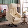 MCombo Elektrisch Aufstehhilfe Fernsehsessel Relaxsessel 7299, elektrisch verstellbar, Kunstleder, Creme, 77 x 72 x 110 cm Bild 2