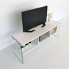 Dmora Fernsehschrank Winifred, Ständer für Wohnzimmerfernseher, Niedriges Wohnzimmer-Sideboard, TV-Ständerbasis, 120x35h45 cm, Weiß Bild 4