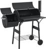 casa.pro 'Arielli' Holzkohlegrill, Stahl Schwarz, 115x110x64cm Bild 5