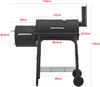 casa.pro 'Arielli' Holzkohlegrill, Stahl Schwarz, 115x110x64cm Bild 3