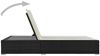 vidaXL Doppel-Sonnenliege Poly Rattan Schwarz 44752 Bild 3