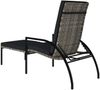 vidaXL Sonnenliegen 2 Stk. mit Fußhocker PE-Rattan Grau 317633 Bild 5