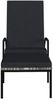 vidaXL Sonnenliegen 2 Stk. mit Fußhocker PE-Rattan Grau 317633 Bild 3