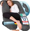 ELONEO Seitenschläferkissen XXL - Multifunktionskissen mit Bezug, formstabil, druckentlastend, bequem Bild 2