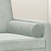 vidaXL Zierkissen 2 Stk. Hellgrau Ø15x50 cm Samt 349509 Bild 5