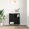 vidaXL Sideboard Schwarz Eichen-Optik 35 x 60 x 70 cm Holzwerkstoff 881259 Bild 4