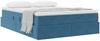 vidaXL Aufbewahrungsbett mit Matratze Dunkelblau 140 x 200 cm Samt 3370309 Bild 3