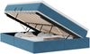 vidaXL Aufbewahrungsbett mit Matratze Dunkelblau 140 x 200 cm Samt 3370309 Bild 2