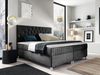 Boxspringbett Murseno, Schwarz, 160x200 cm Bild 2