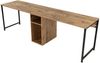 Vente-unique - DERVILO Büromöbel Holz, Platte Beige - B 60 cm x H 74 cm x L 240 cm Bild 4