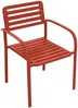 Vente-unique - NILY Garden dining set Metall Rot - B 55 cm x H 79,5 cm x L 55 cm Bild 3