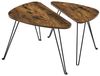 Vasagle Satztische 2er Set, Holz / Stahl vintagebraun-schwarz Bild 2
