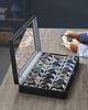 Songmics Uhrenbox Uhrenkasten, abschließbarer Uhrenkoffer, mit 24 Fächern Bild 2