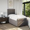 vidaXL Boxspringbett mit Matratze Taupe 90x190 cm Stoff 3292647 Bild 4