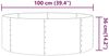 vidaXL Hochbeet Verzinkter Stahl 100x100x36 cm Grau 318984 Bild 4