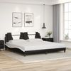vidaXL Bettgestell "Viana" mit LED ohne Matratze Schwarz und Weiß 200x200 cm 3214048 Bild 3