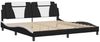 vidaXL Bettgestell "Viana" mit LED ohne Matratze Schwarz und Weiß 200x200 cm 3214048 Bild 2