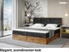 MEBLINI Boxspringbett LOFTY 2 120x220 cm mit Bettkasten - H4/Schwarz Samt Polsterbett - Doppelbett mit Topper & Taschenfederkern-Matratze Bild 3