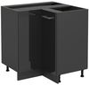 Eckunterschrank R-Line Anthrazit Hochglanz 75.6 cm ohne Arbeitsplatte Vicco Bild 5