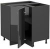 Eckunterschrank R-Line Anthrazit Hochglanz 75.6 cm ohne Arbeitsplatte Vicco Bild 3