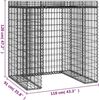 1er Gabionen Mülltonnenbox ESOL mit Dach 120x110x91cmMülltonnenverkleidung für 1 Tonne Gabionenwand Müllbox aus Steinen Mülltonnenschutz Mülltonnendach Bild 2