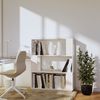 vidaXL Bücherregal/Raumteiler Weiß 80x25x101 cm Massivholz Kiefer 814055 Bild 3