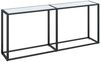 vidaXL Konsolentisch Weiß Marmor-Optik 180x35x75,5 cm Hartglas 331684 Bild 2