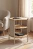 Beistelltisch >59136< in Eiche Dekor / Kaschmirgrau - 60x44cm (HxD) Bild 2
