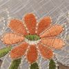 ARSVITA Tischdecke mit Stickerei, mit Blumen oder Schmetterlingen bestickte 30x30cm Decke für den Tisch, in vielen verschiedenen Designs verfügbar Grün - Gelb Rund Bild 5