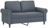 vidaXL 2-tlg. Sofagarnitur mit Kissen Dunkelgrau Samt 3202231 Bild 3