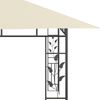 vidaXL Pavillon mit Moskitonetz & LED-Lichterkette 4x3x2,73m Cremeweiß 3070315 Bild 4