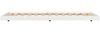 Doppelbett, Betten für Erwachsene, Massivholzbett ohne Matratze Weiß 100x200 cm Kiefernholz de4345 Bild 5