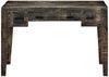 Schreibtisch, Massivholz Mango Schwarz, 110 × 50 × 75 cm Bild 3