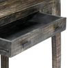 Schreibtisch, Massivholz Mango Schwarz, 110 × 50 × 75 cm Bild 5